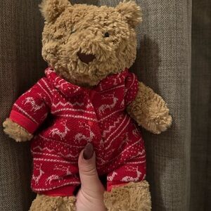 Jellycat Bartholomew in winter jammies